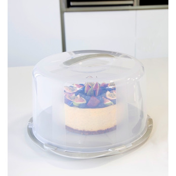 Wham Round Cake Storer Clear Lid 30x15 - Hold Two Tier Cake