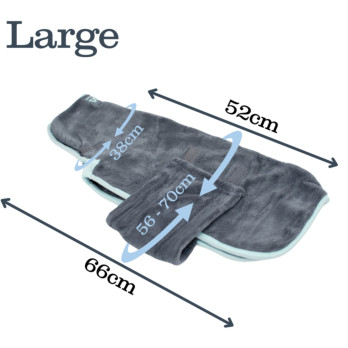 Henry Wag Drying Coat 52cm - 80% recycled polyester