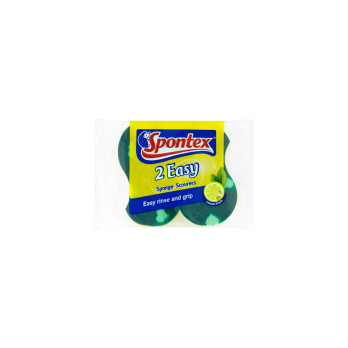 Spontex Easy Sponge Scourer 2 Pack