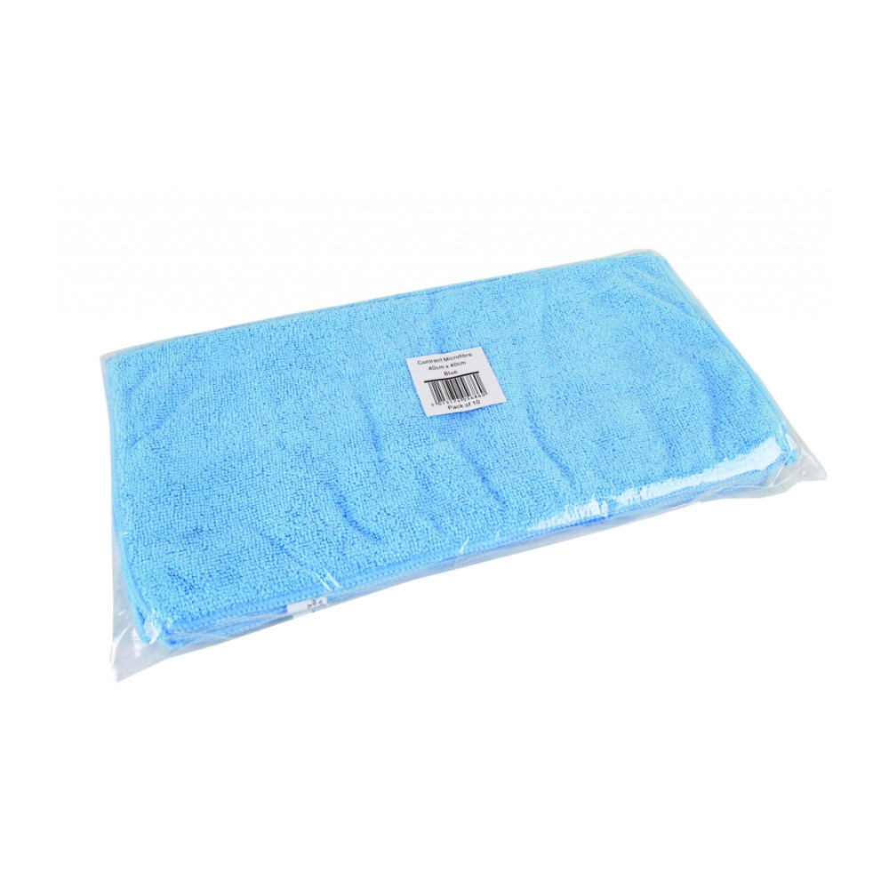 Robert Scott Contract Microfibre Cloth Pack 10 Blue