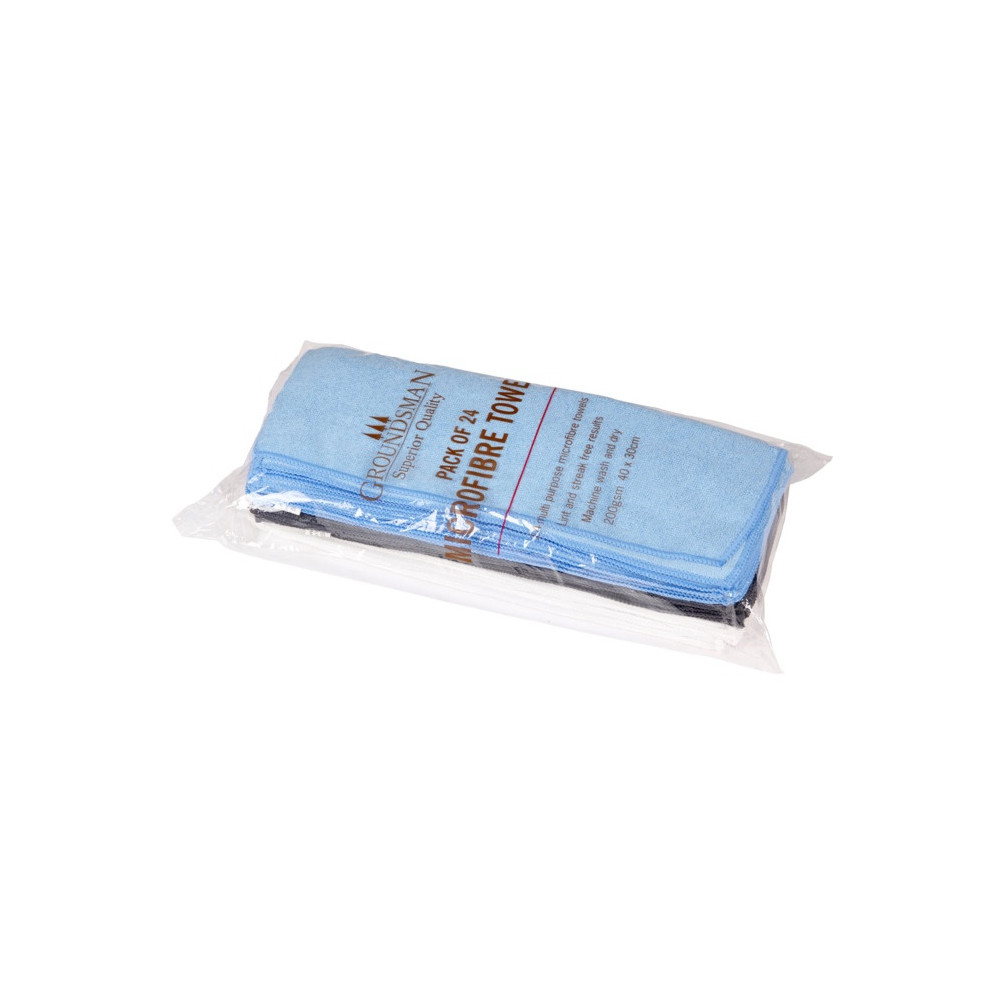 Groundsman Microfibre Towels 40 x 30cm Pack 24