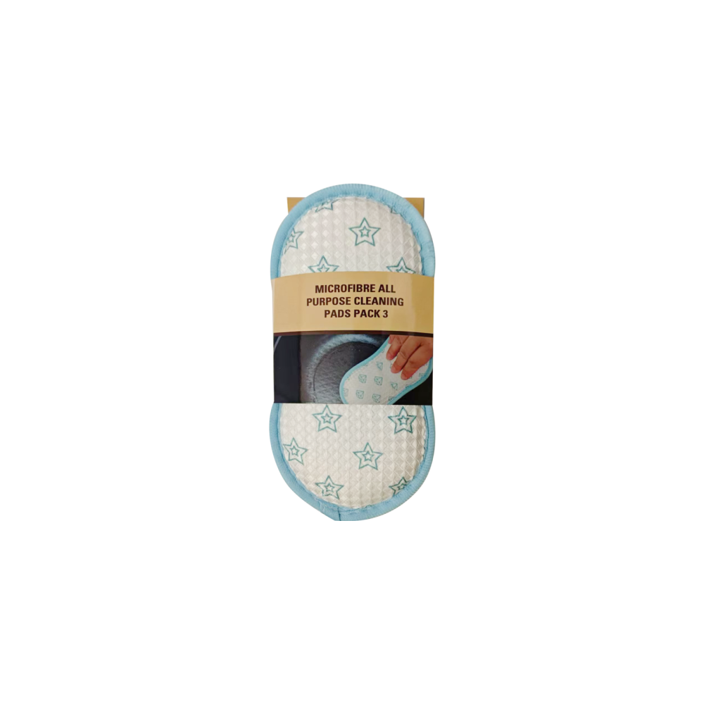 Groundsman Microfibre All Purpose Cleaning Pads Pack 3