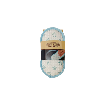 Groundsman Microfibre All Purpose Cleaning Pads Pack 3