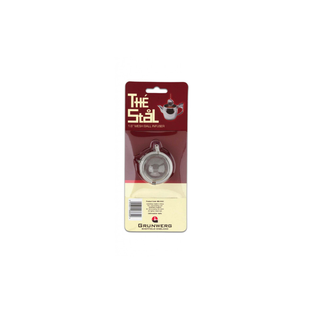 Grunwerg 1.6" Mesh Ball Tea Infuser Carded