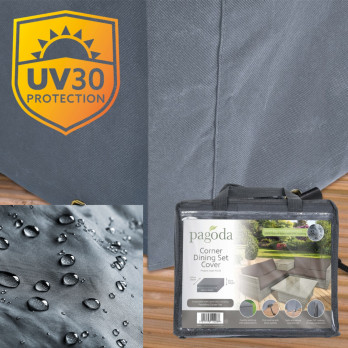 Pagoda Corner Dining Set Cover 220 x 220 x 65cm