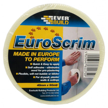 Everbuild EuroScrim Plasterboard Joining Tape White 48mm x 90m