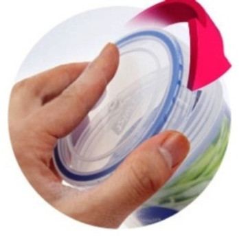 Lock & Lock Round Twist 150ml - Screw on Lid & Air Water Tight