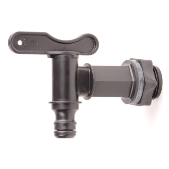 ALM Black Plastic Water Butt Tap