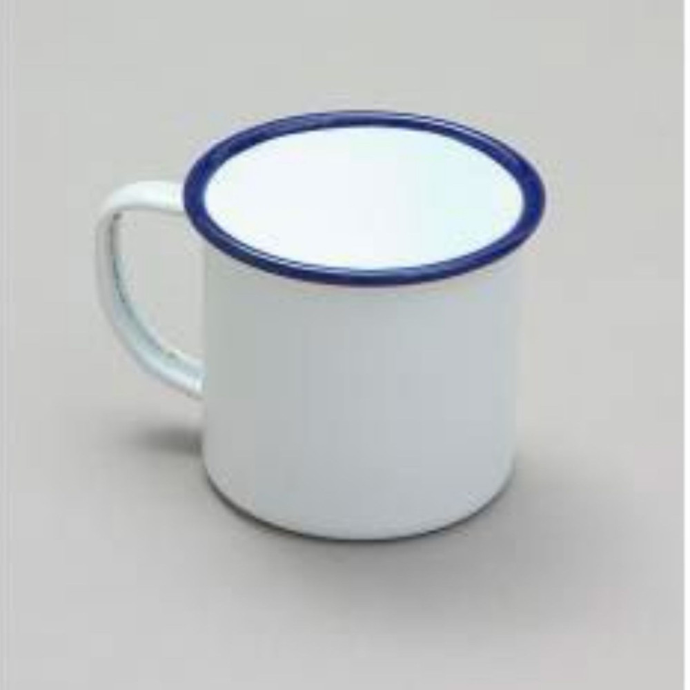Falcon Traditional Enamel White Mug 8cm x 284ml