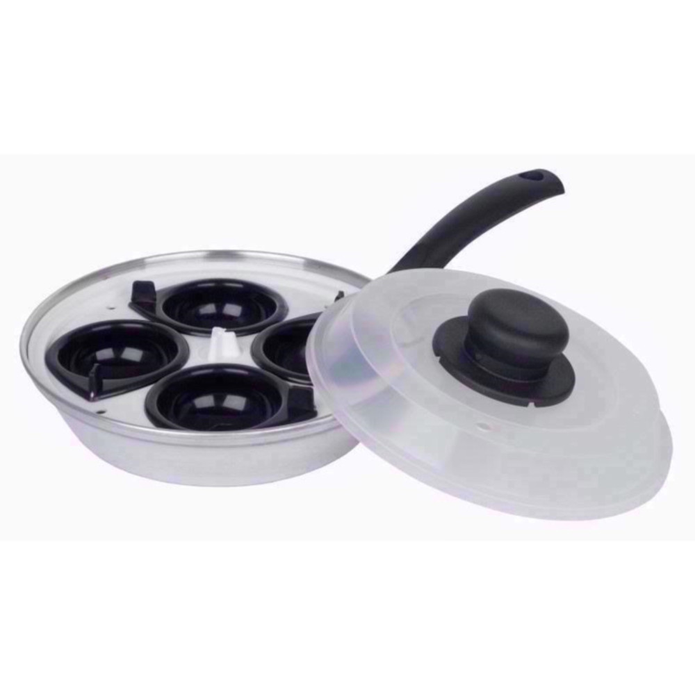 Mtk Housewares 4 Cup Egg Poacher 20cm - Dishwasher Safe
