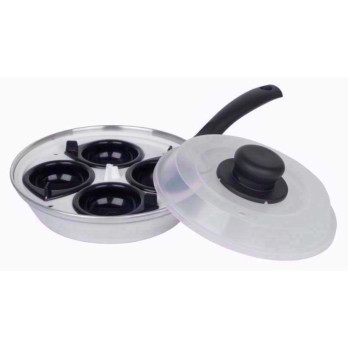 Mtk Housewares 4 Cup Egg Poacher 20cm - Dishwasher Safe