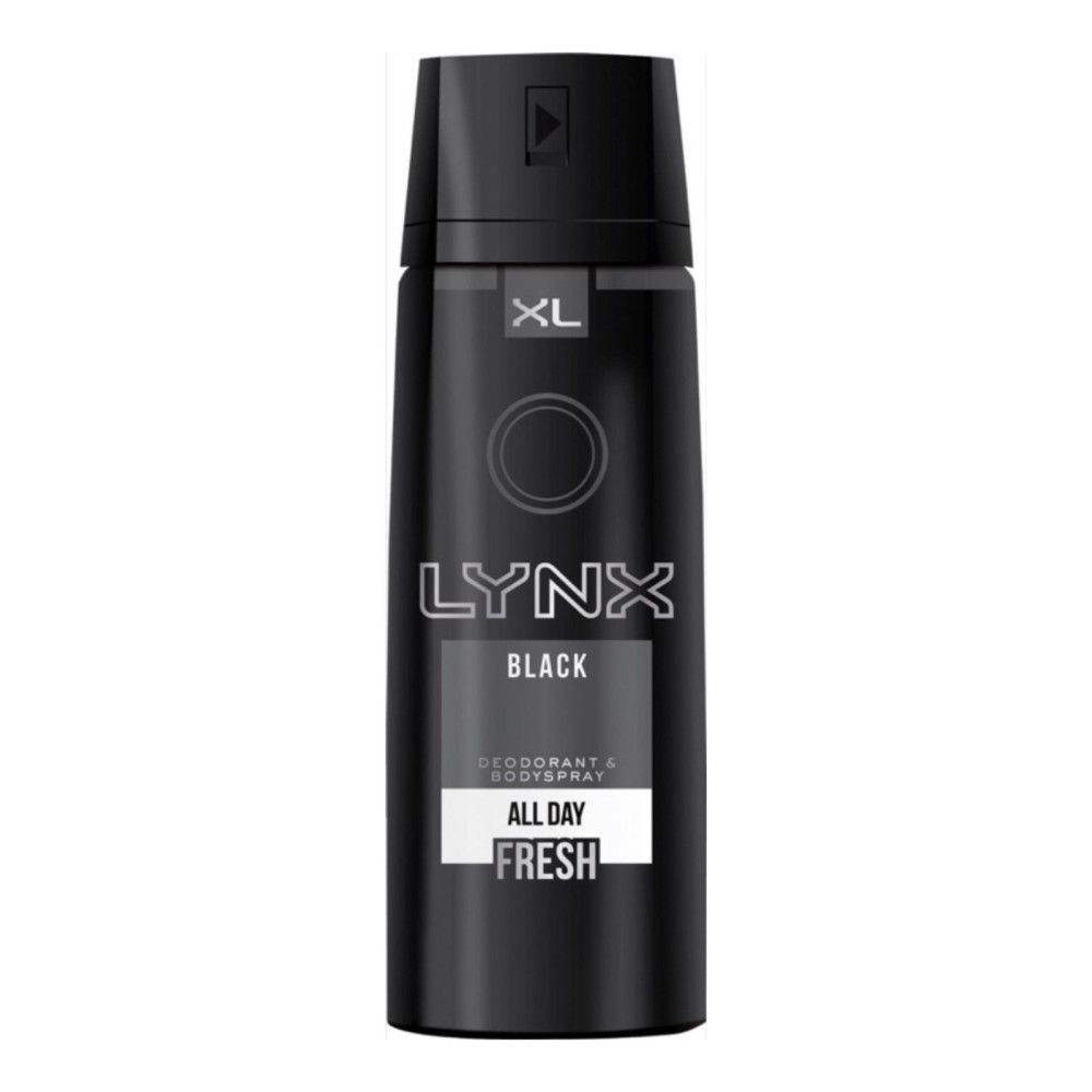 Lynx Body Spray 200ml Black - keeps you cool & confident