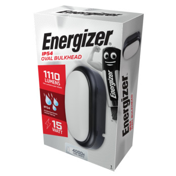 Energizer LED Oval Bulkhead IP54 15w 4000k Cool White