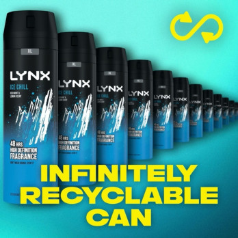Lynx Body Spray 200ml Ice Chill - deodorant that stops sweat