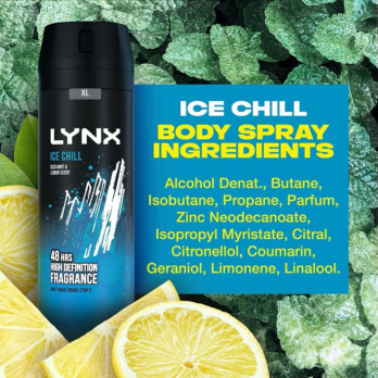 Lynx Body Spray 200ml Ice Chill - deodorant that stops sweat