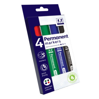 Anker Permanent Markers Pack 4 - Quick drying