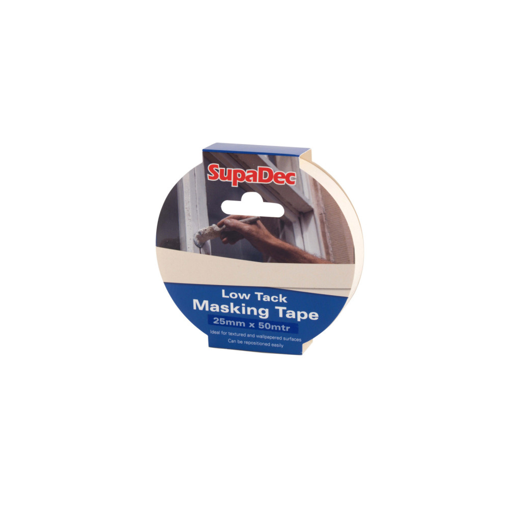 SupaDec Low Tack Masking Tape 25mm x 50m