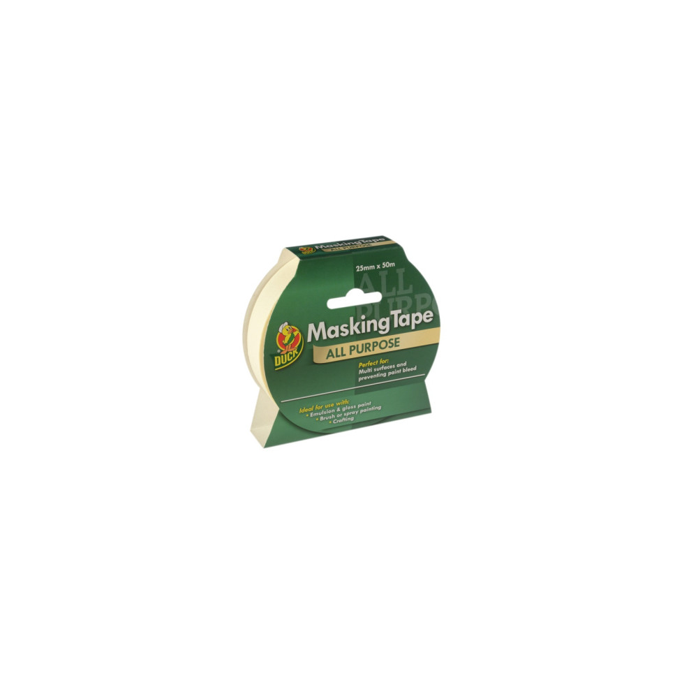Duck Tape All Purpose Masking Tape Beige 25mm x 50m