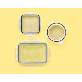 Lock & Lock Square Container 870ml - 4 Side Locking
