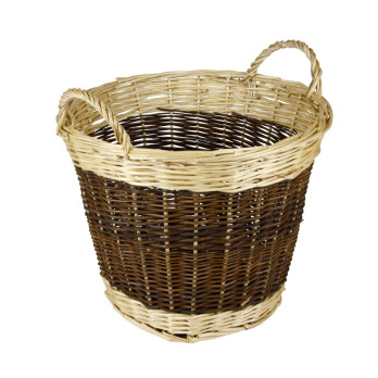 Hearth & Home Two Tone Log Basket 48cm