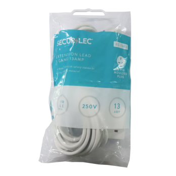 Securlec 1 Gang Extension Lead 10m 13 Amp