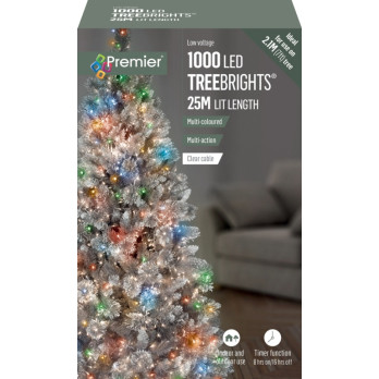 Premier 1000 LED Multi Action Treebrights With Timer Multi /Clear