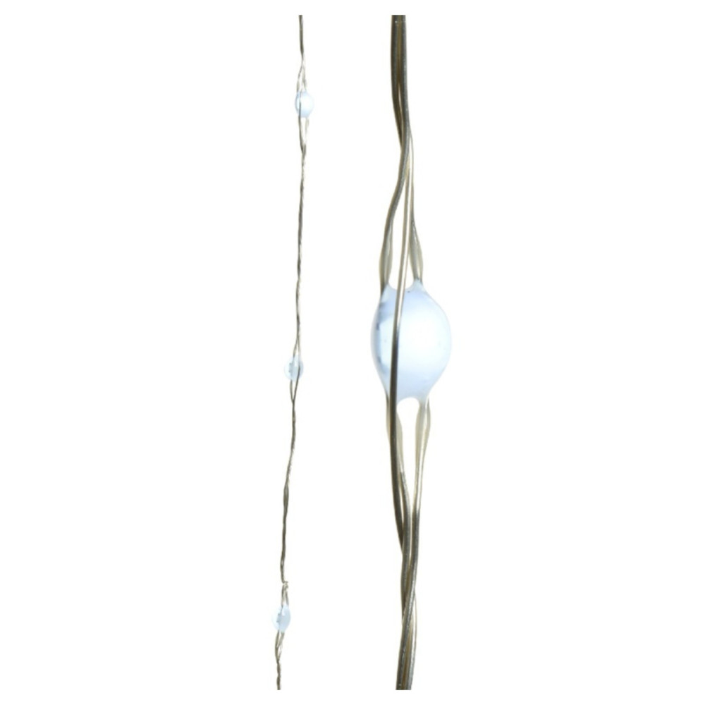 Kaemingk Micro LED Budget String Lights Cool White/Silver Cable