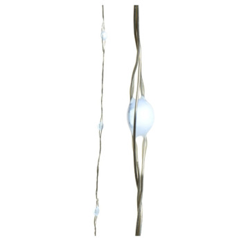 Kaemingk Micro LED Budget String Lights Cool White/Silver Cable