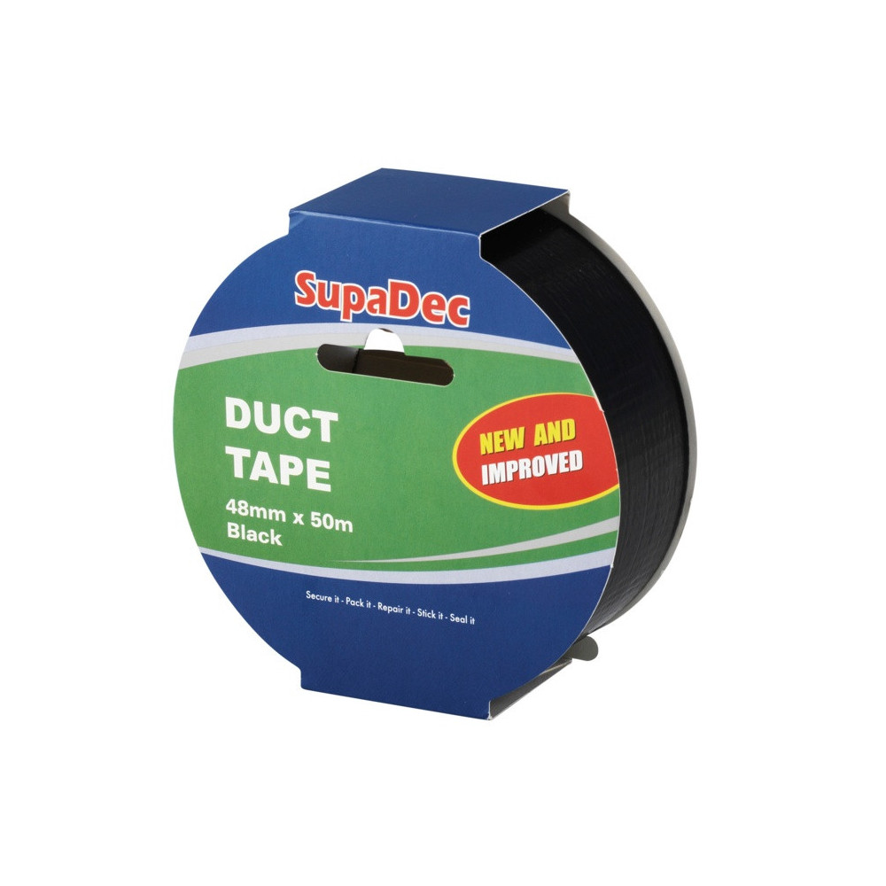 SupaDec 50m Duct Tape Black