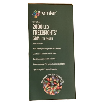 Premier 2000 LED Multi Action Treebrights With Timer Multi/Green