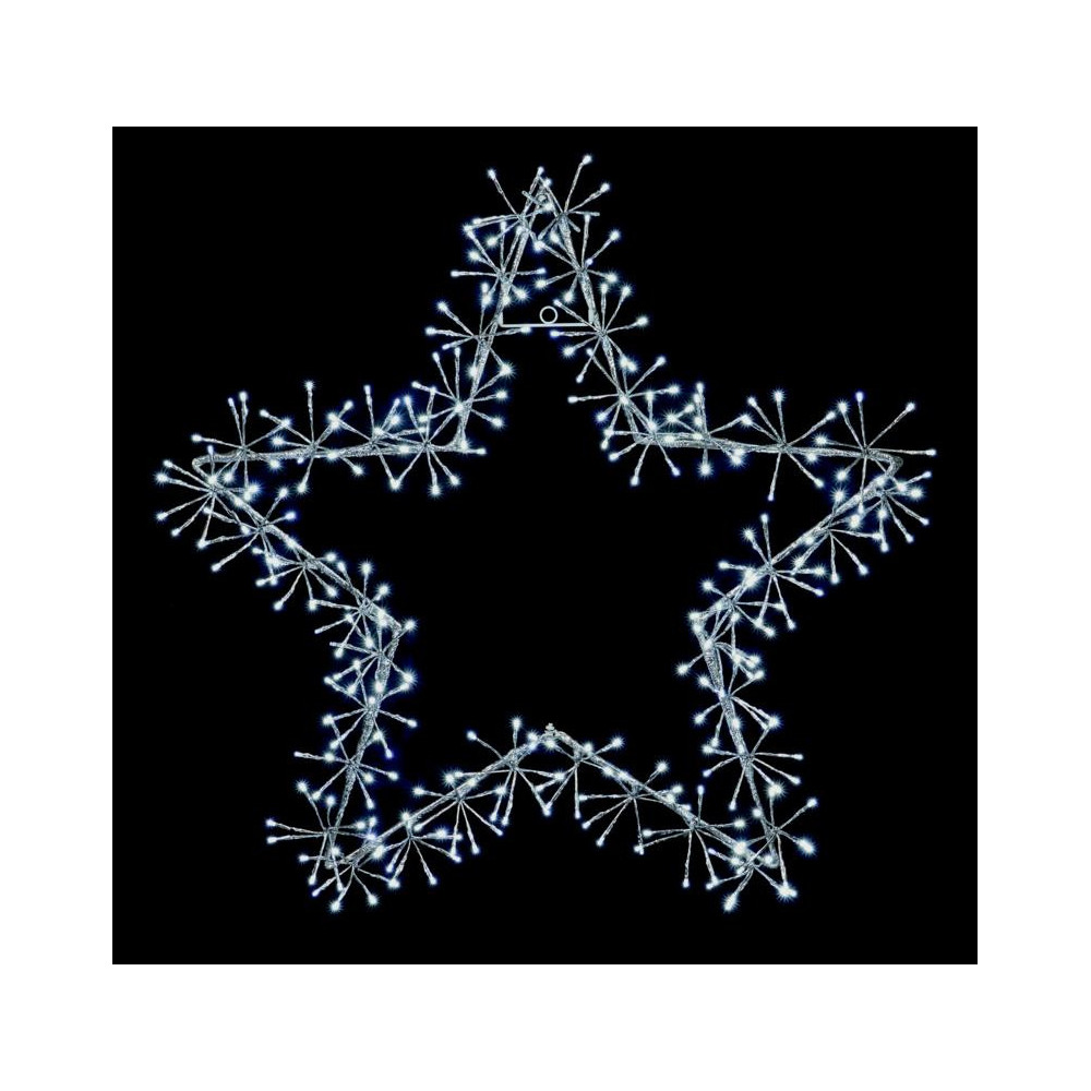 Premier Silver Star Cluster 240 White LEDs 60cm