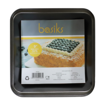 Basiks Non Stick Square Cake Tin 9"
