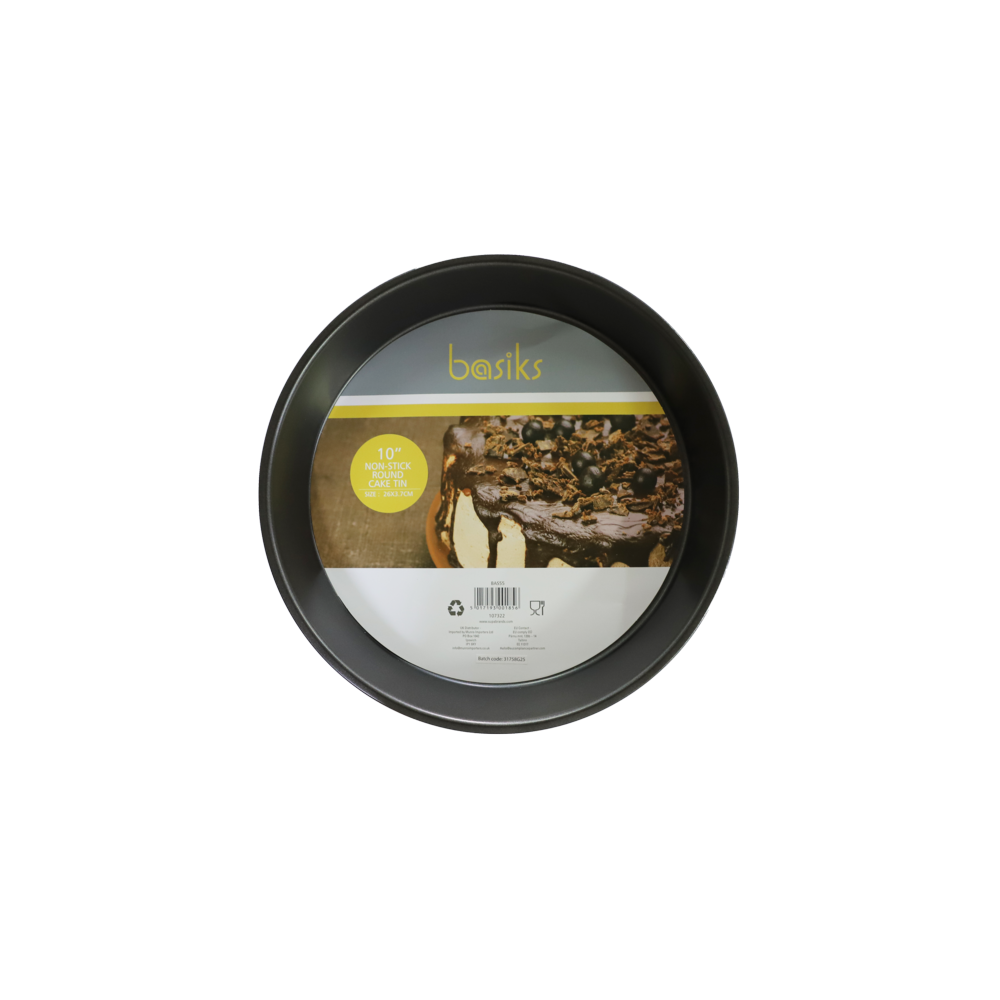 Basiks Non Stick Round Cake Tin 10"