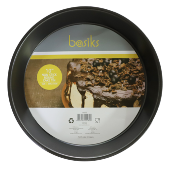 Basiks Non Stick Round Cake Tin 10"