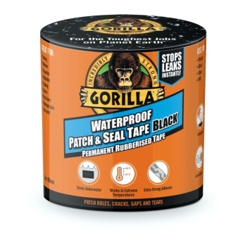 Gorilla Waterproof Patch & Seal Tape 3m Black