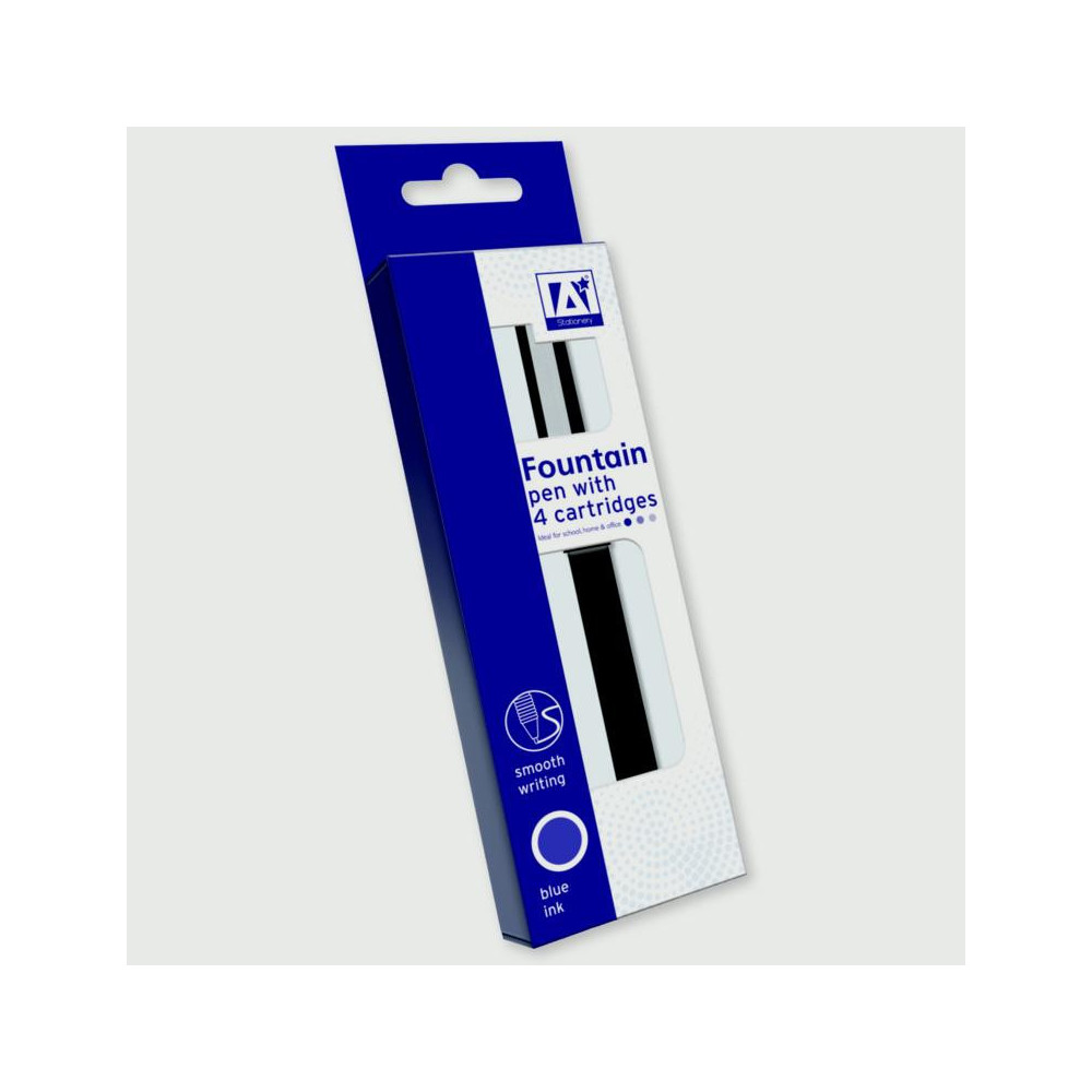 I G Design Fountain Pen With 4 Cartridges