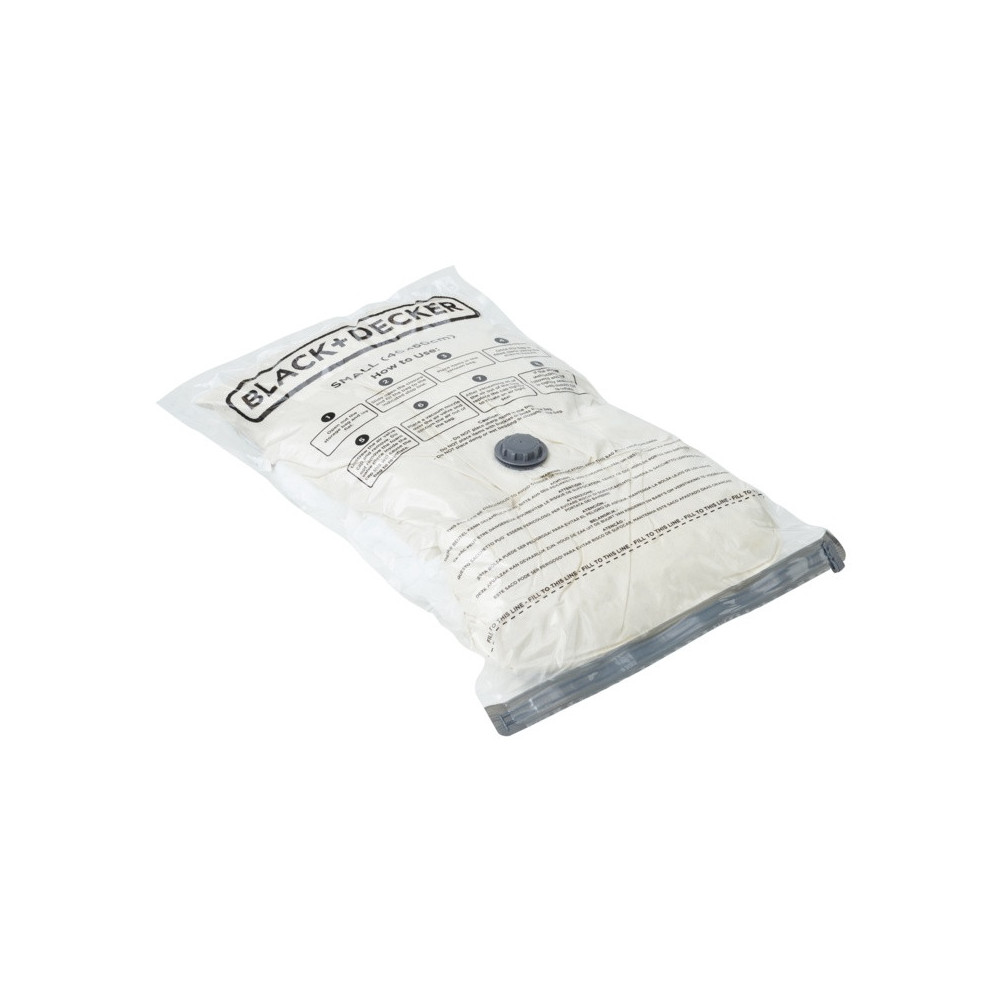 Black & Decker Vacuum Storage Bags Small 3 Pack - Pull Zip Lock & Waterproof