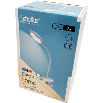 Extrastar Clip On Dimmable Desk Lamp With USB 3w White