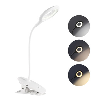 Extrastar Clip On Dimmable Desk Lamp With USB 3w White