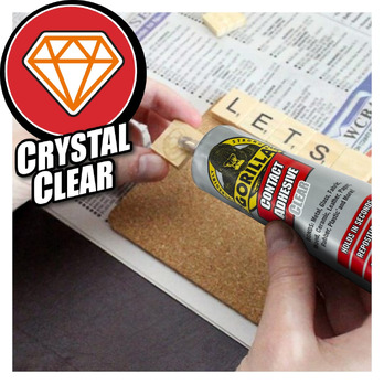 Gorilla Contact Adhesive Clear 75g - crystal clear & 100% waterproof