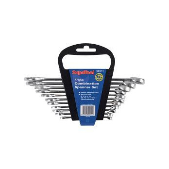 SupaTool Chrome Combination Spanner Set 11 Piece