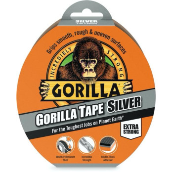 Gorilla Tape Silver 48mm x 32m - Weather-Resistant Shell