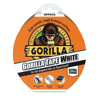 Gorilla Tape White 27m - Weather-Resistant shell