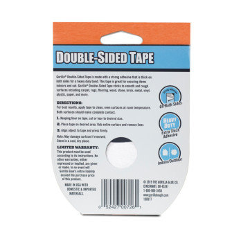 Gorilla Double Sided Tape 7.3m - Indoors & Outdoor