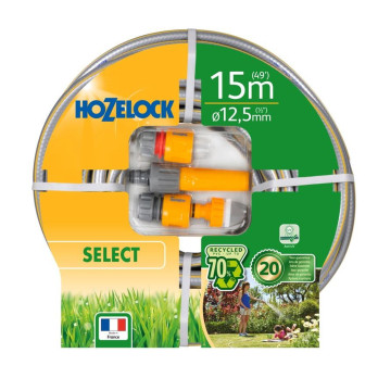 Hozelock Select Hose & Fitting Set 15m - Smooth Inner Layer