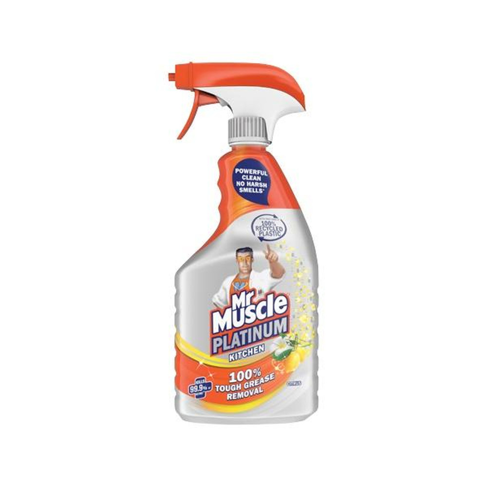 Mr Muscle Platinum Kitchen 750ml Citrus - Removes 100% of Grease