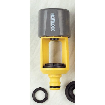 Hozelock Indoor Square Tap Connector -  43mm high by 34mm wide taps