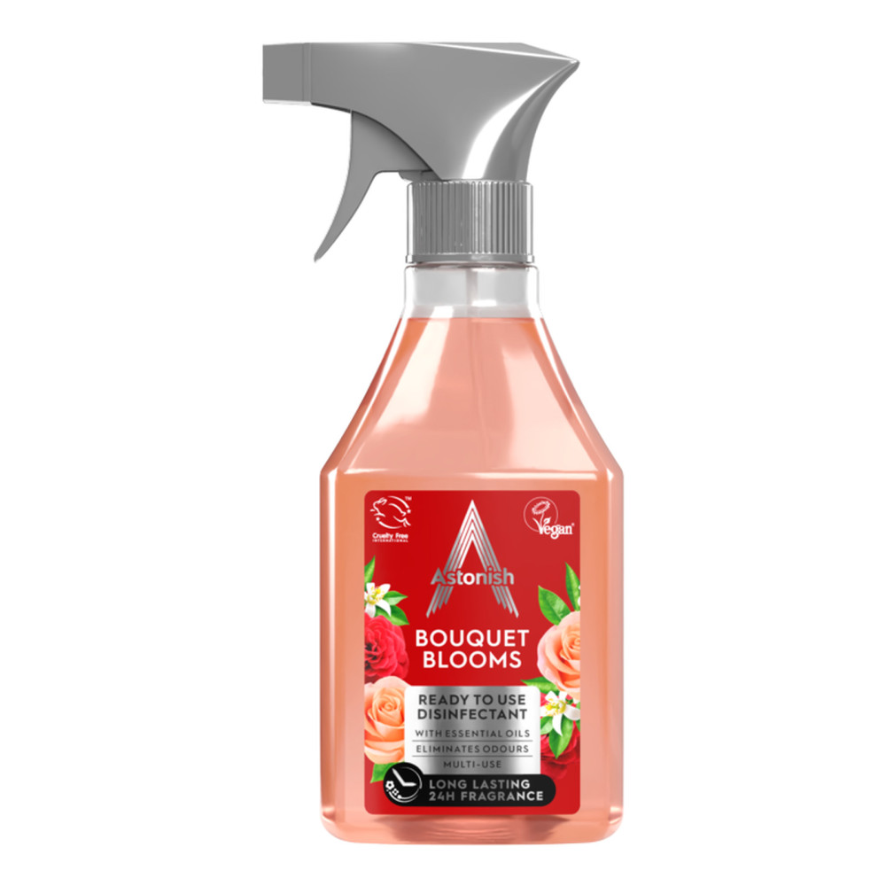 Astonish Disinfectant 550ml RTU Bouquet Blooms - with essential oils