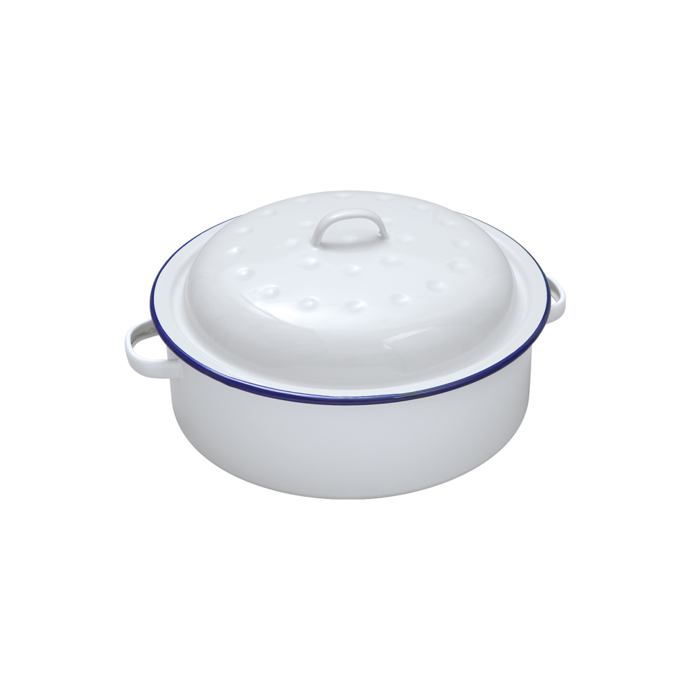Falcon Falcon Roaster Round - Traditional White 26cm x 11D