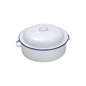 Falcon Falcon Roaster Round - Traditional White 26cm x 11D